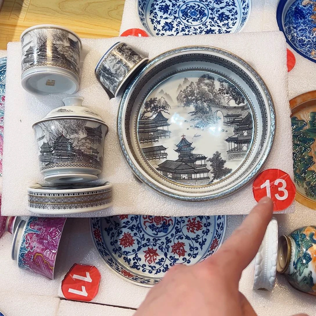 壹***墨彩山水大明宫五件套