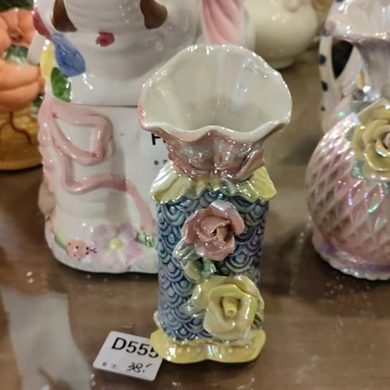 陶瓷花瓶高17.5默认岁月痕迹不退换