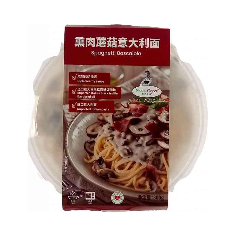 倪克厨房熏肉蘑菇意大利面300g/盒 1盒/份