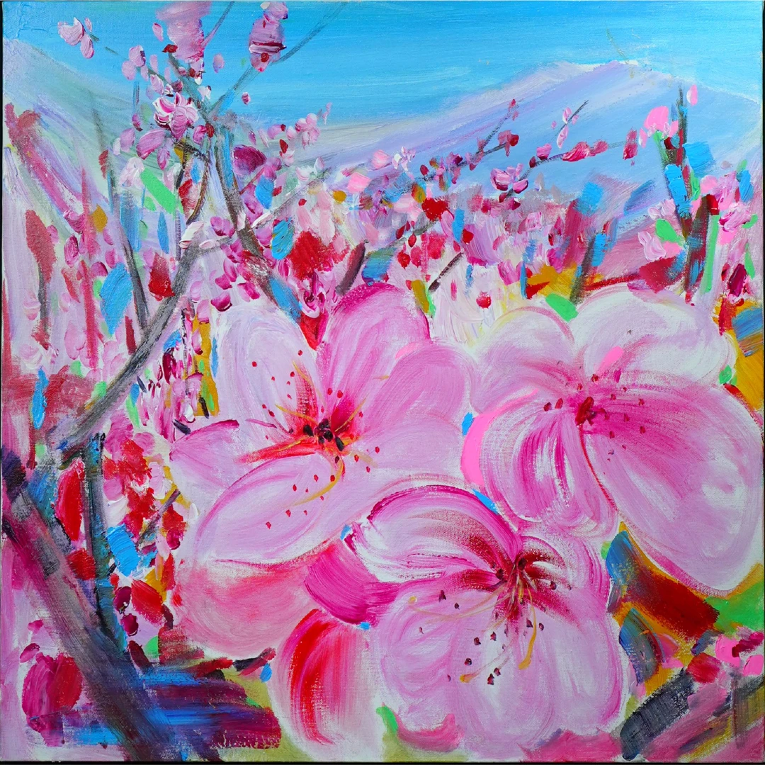 1826，孙红波《春满园2》，规格：90x90cm