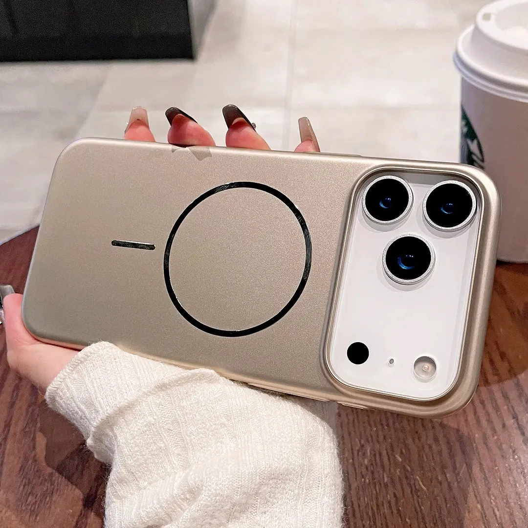 高级感细圈磁吸适用苹果17promax手机壳iphone17超薄16磨砂15防摔