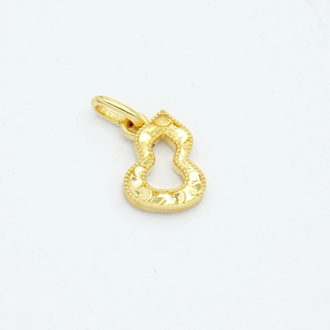 18k金碎冰冰葫芦配件  约11.9mm*9.2mm【QL07247】