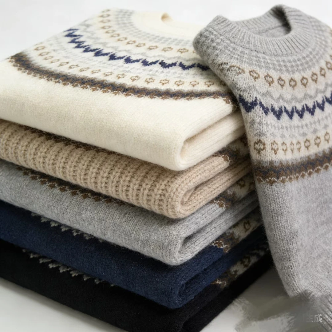 701-799【高质】秋冬新款毛针织衫毛衣时尚纯色加厚半高领F31213