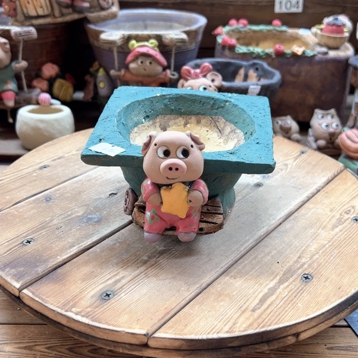 嘻哈多肉花盆百搭