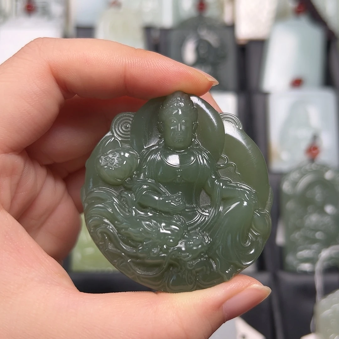 和田玉未镶嵌挂件