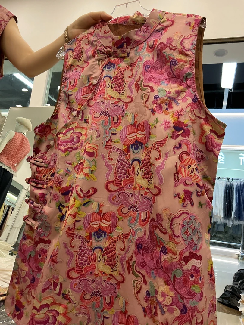 不褪色，不起球马夹中国风双面马甲