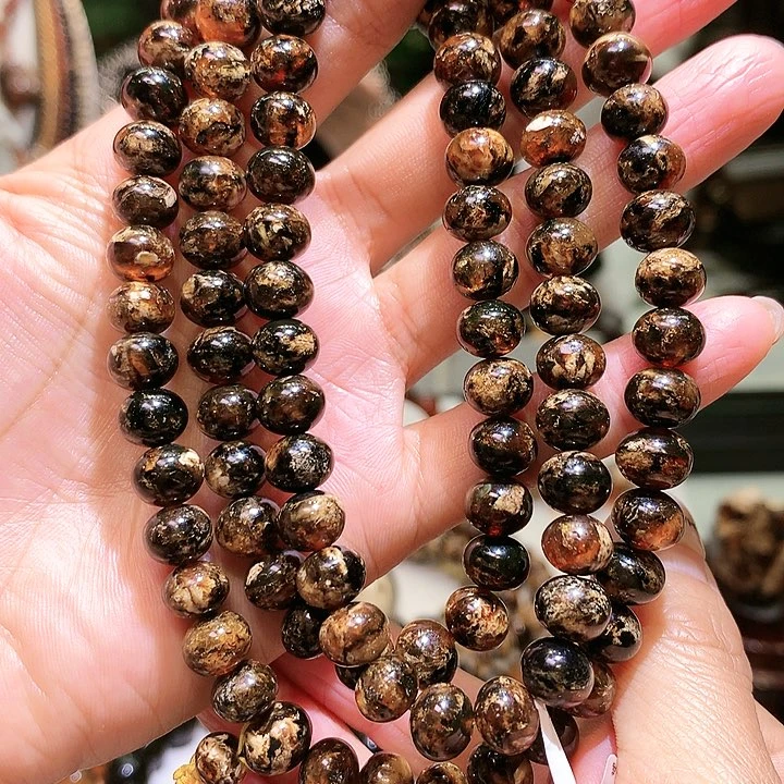 琥珀裸石未镶嵌8m妖花