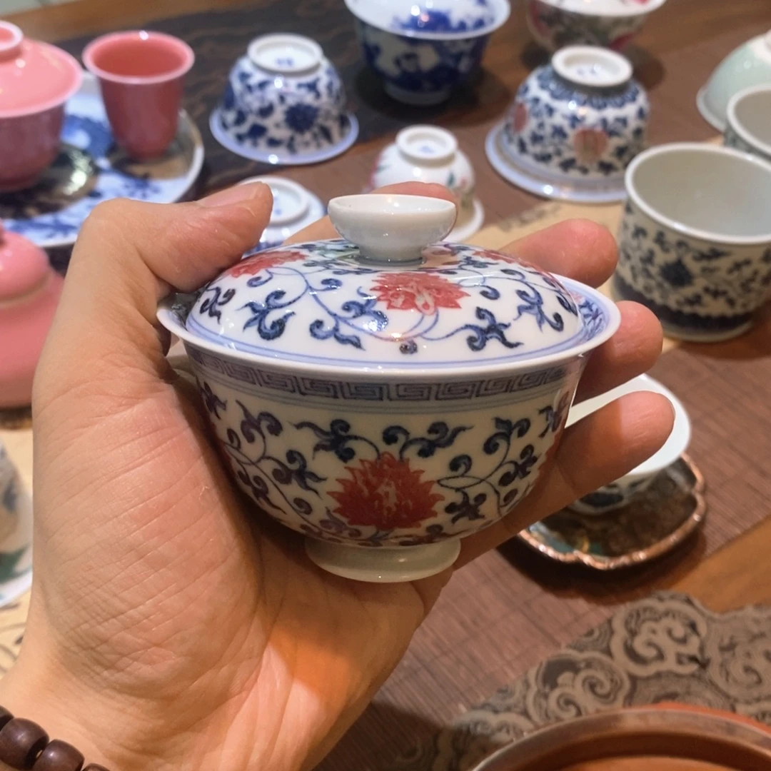 原矿釉里红茶器景德镇