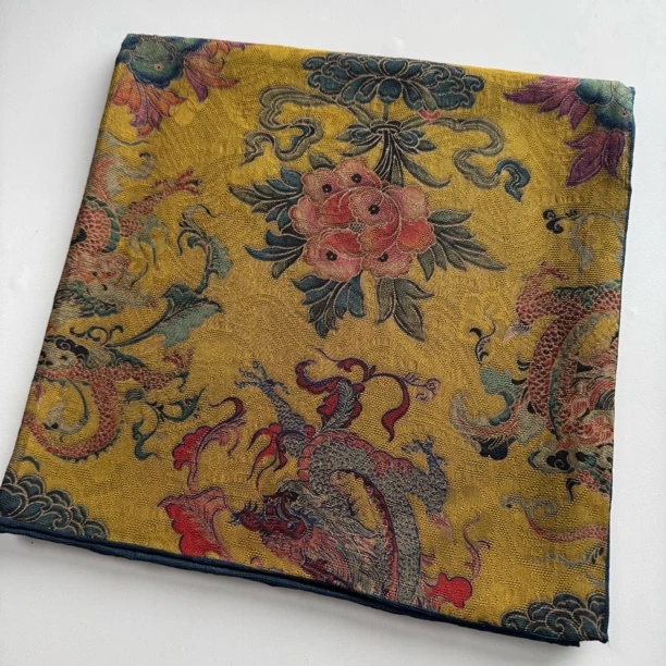 丝纡-----金凤凰  四经绞萝香云纱105*105披肩围巾