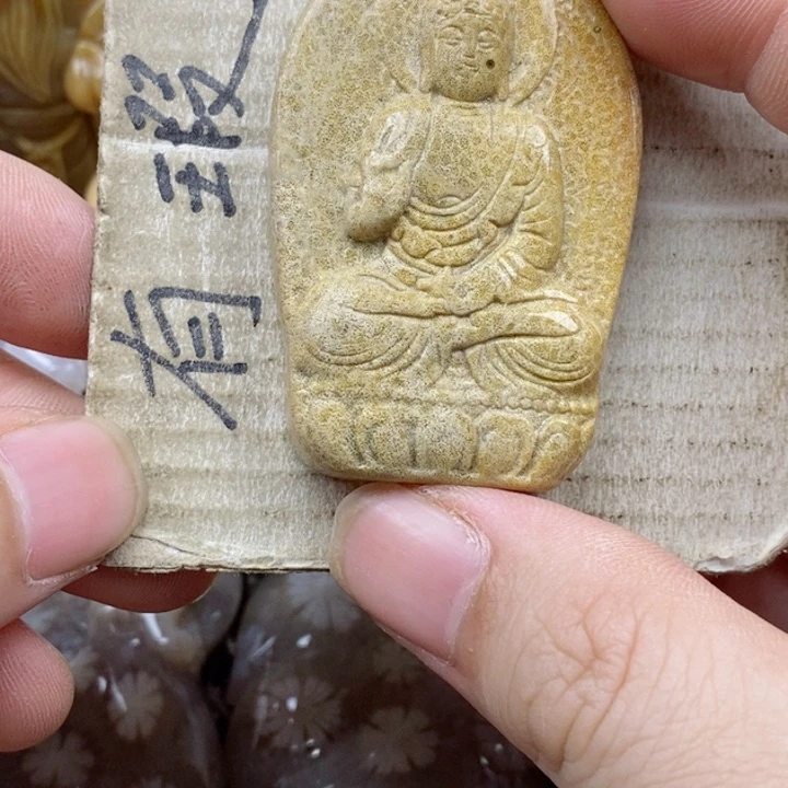 颈饰未镶嵌硅化珊瑚（珊瑚玉）@**@