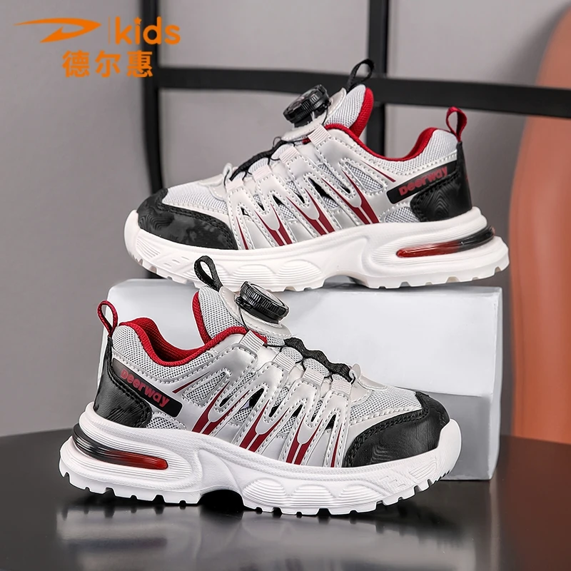 德尔惠伴童行儿童运动鞋4-15岁中大童四季爆款轻便透气防臭跑步鞋