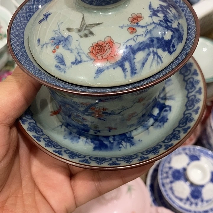 陶摆件景德镇陶瓷主人杯23455