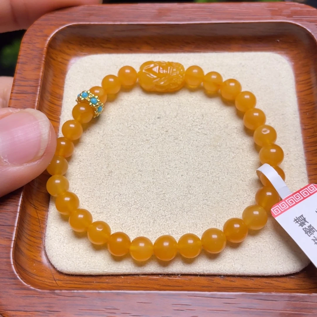 蜜蜡手链未镶嵌手串