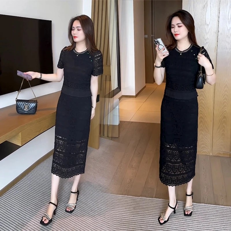 2025夏季新款休闲时尚穿搭气质显瘦遮肉时尚洋气减龄舒适连衣裙