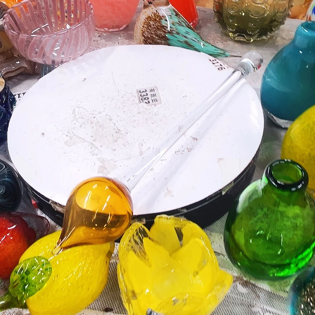 用***虎琉璃棒棒家悦琉璃工艺品不完美