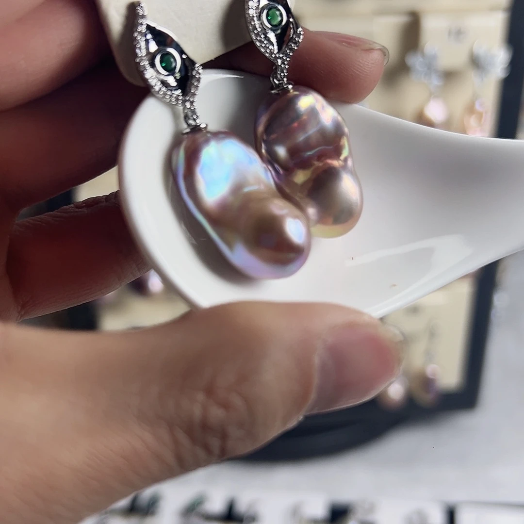 淡水珍珠未镶嵌耳饰