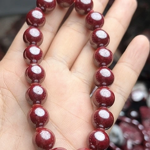 【闪购商品】天然辰砂天然原矿朱砂手串10