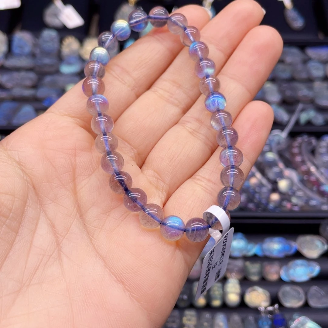 长石手串未镶嵌艾*6.9左右