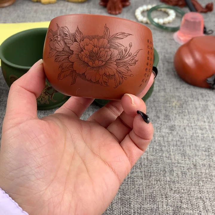 紫砂茶杯高端主人杯