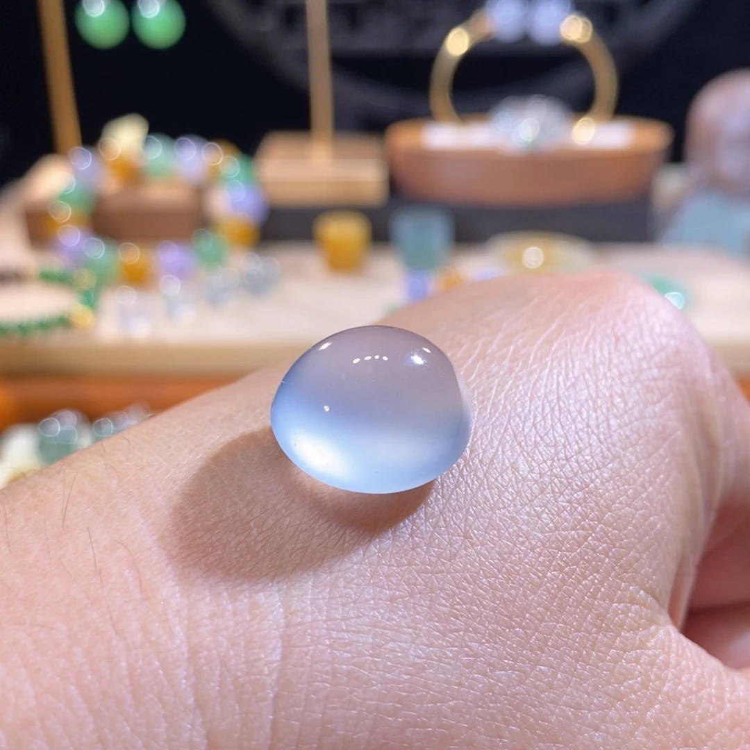 翡翠未镶嵌吊坠(不含链)翡翠玻璃种旦面