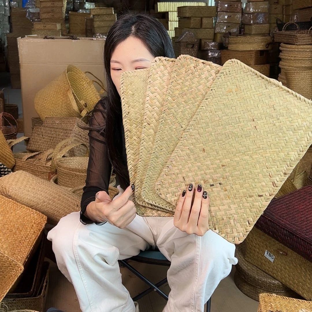 草编草编包/草编收纳盒微瑕疵
