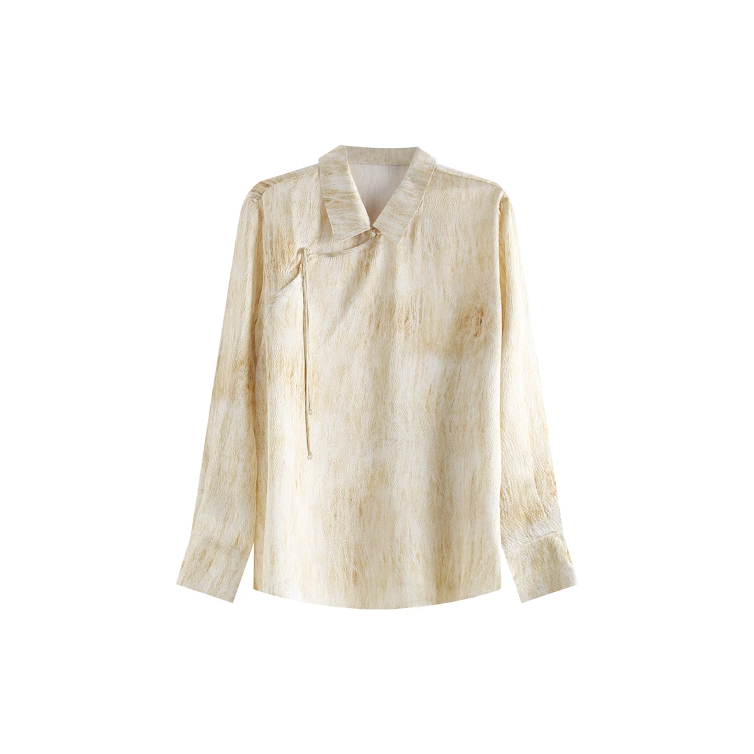 【my】新款缎印花桑蚕丝衬衫 YJHY-621225