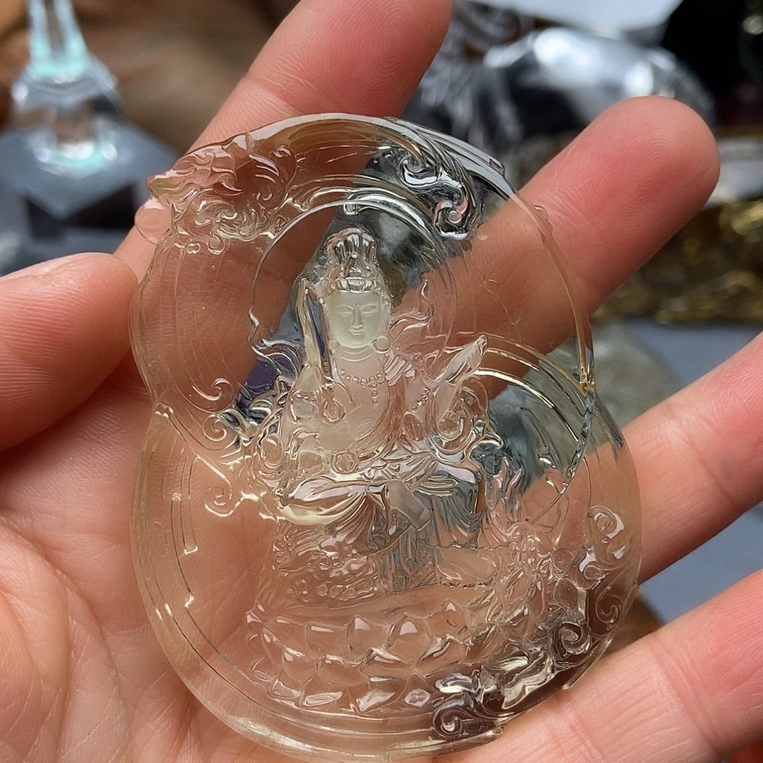 水晶颈饰未镶嵌吊坠