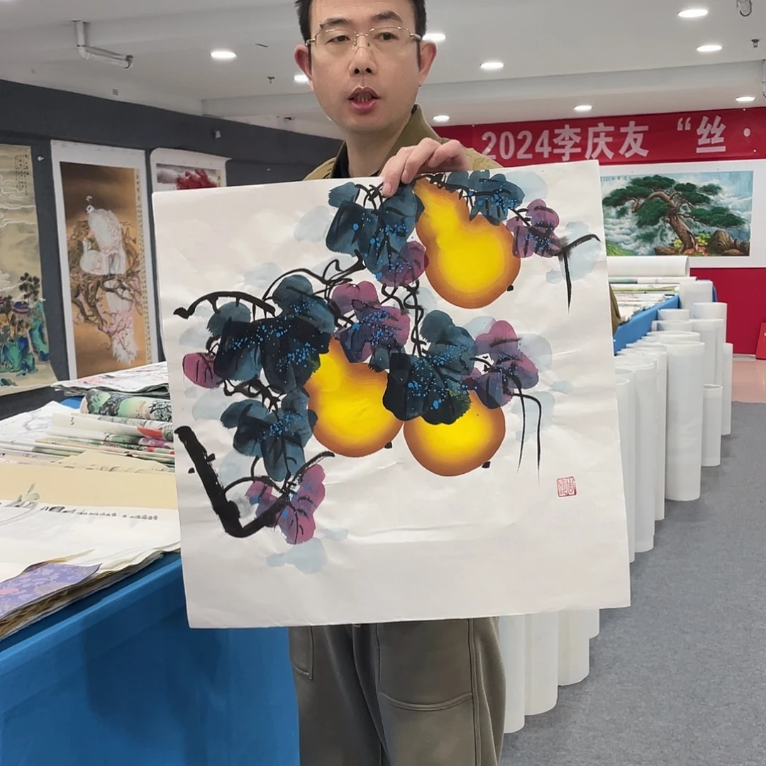 国画今天上午国画作品展示