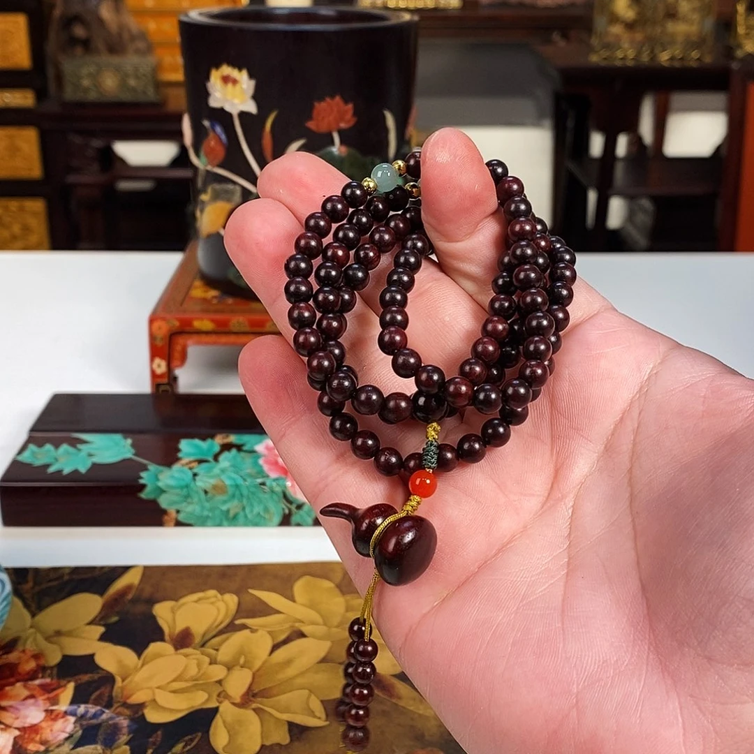 紫檀木类成套家具小叶紫檀手串