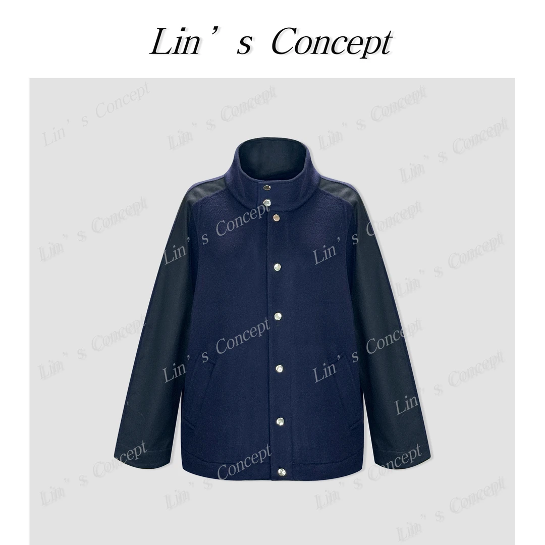 【Lin's concept】撞色拼接双面大衣DL2406284