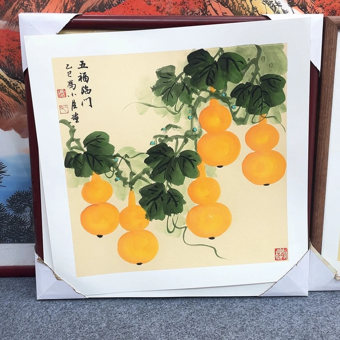 国画手绘手写作品