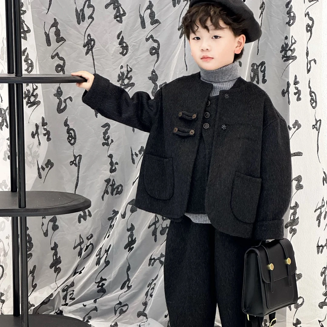 kb3551|儿童双面羊毛套装！压轴款来来来了！