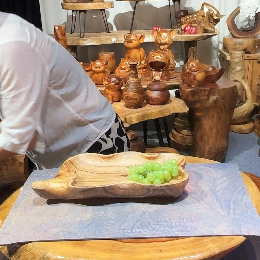 香樟木精品手作果盘