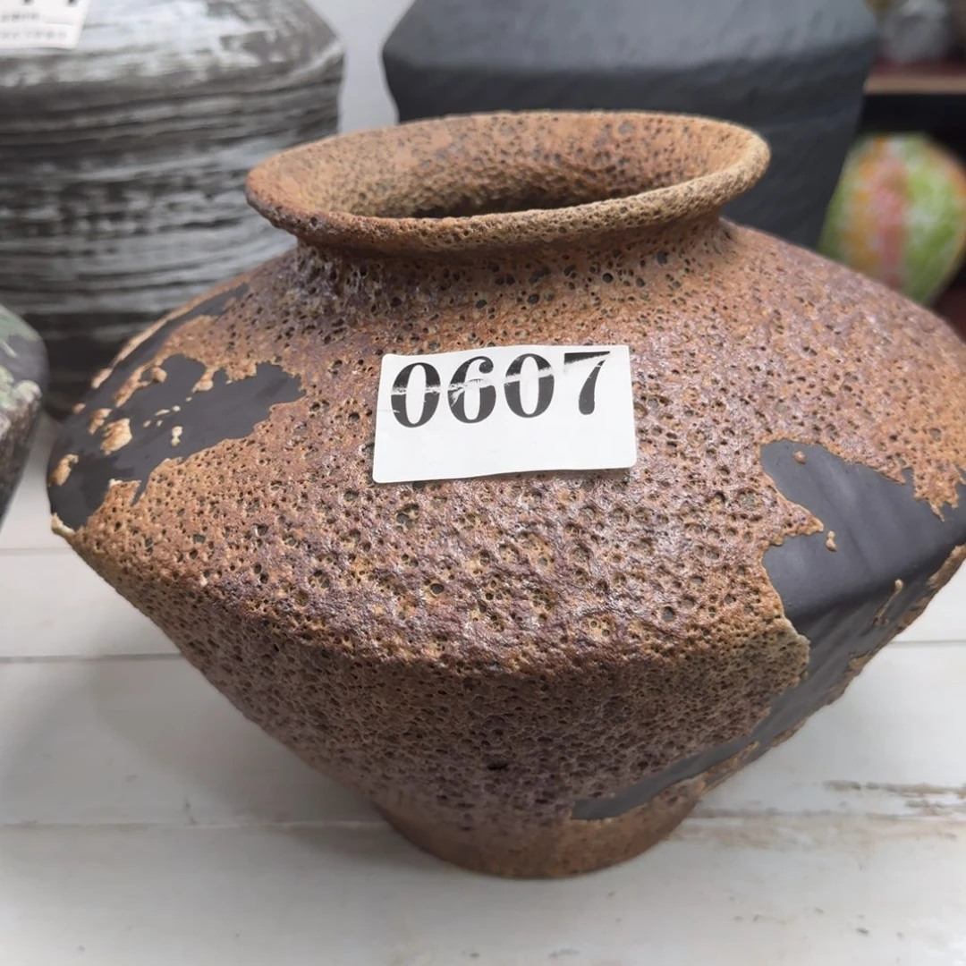 摆件V****a景德镇高温花瓶编码0607高23口10无孔