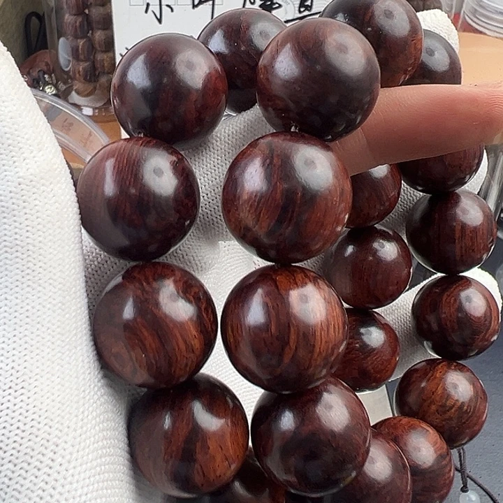 梦***瑶木木本海南红降花梨公2.0黑金满千层纹