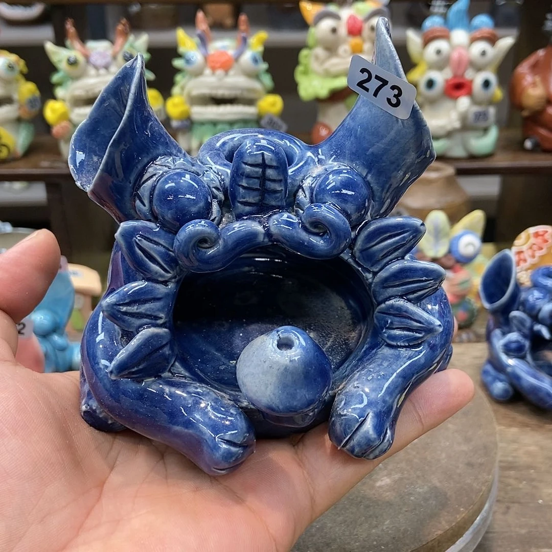 摆件直播间手工抽象陶瓷摆件273