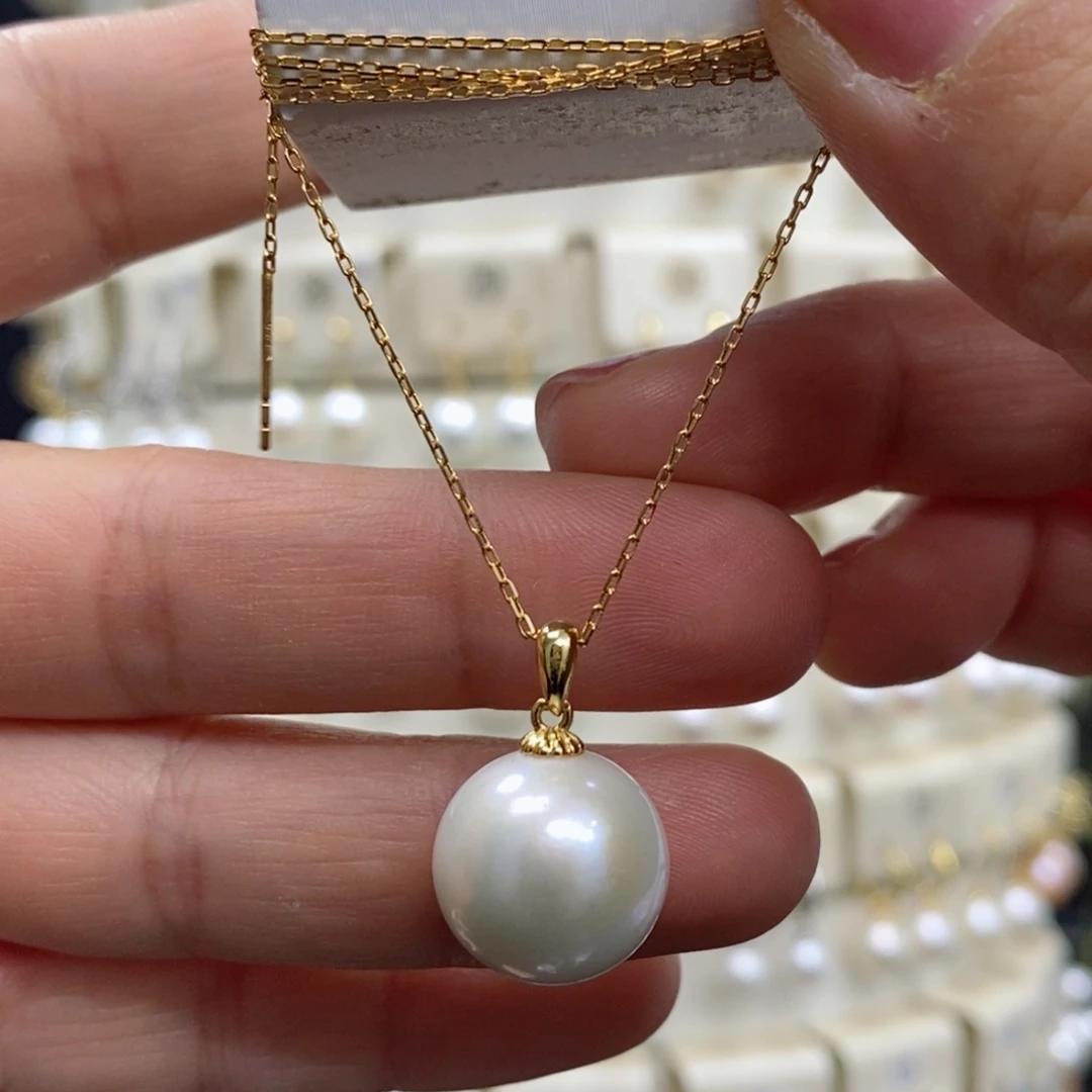 淡水珍珠颈饰银S925镶嵌