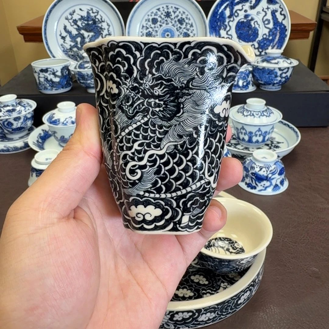 瓷片云墨麒麟公道杯元经秘旨