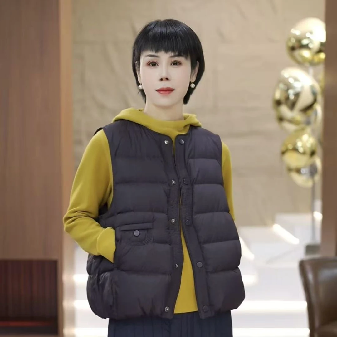 【渲渲推荐】QQ-609冬季舒适保暖羽绒马甲