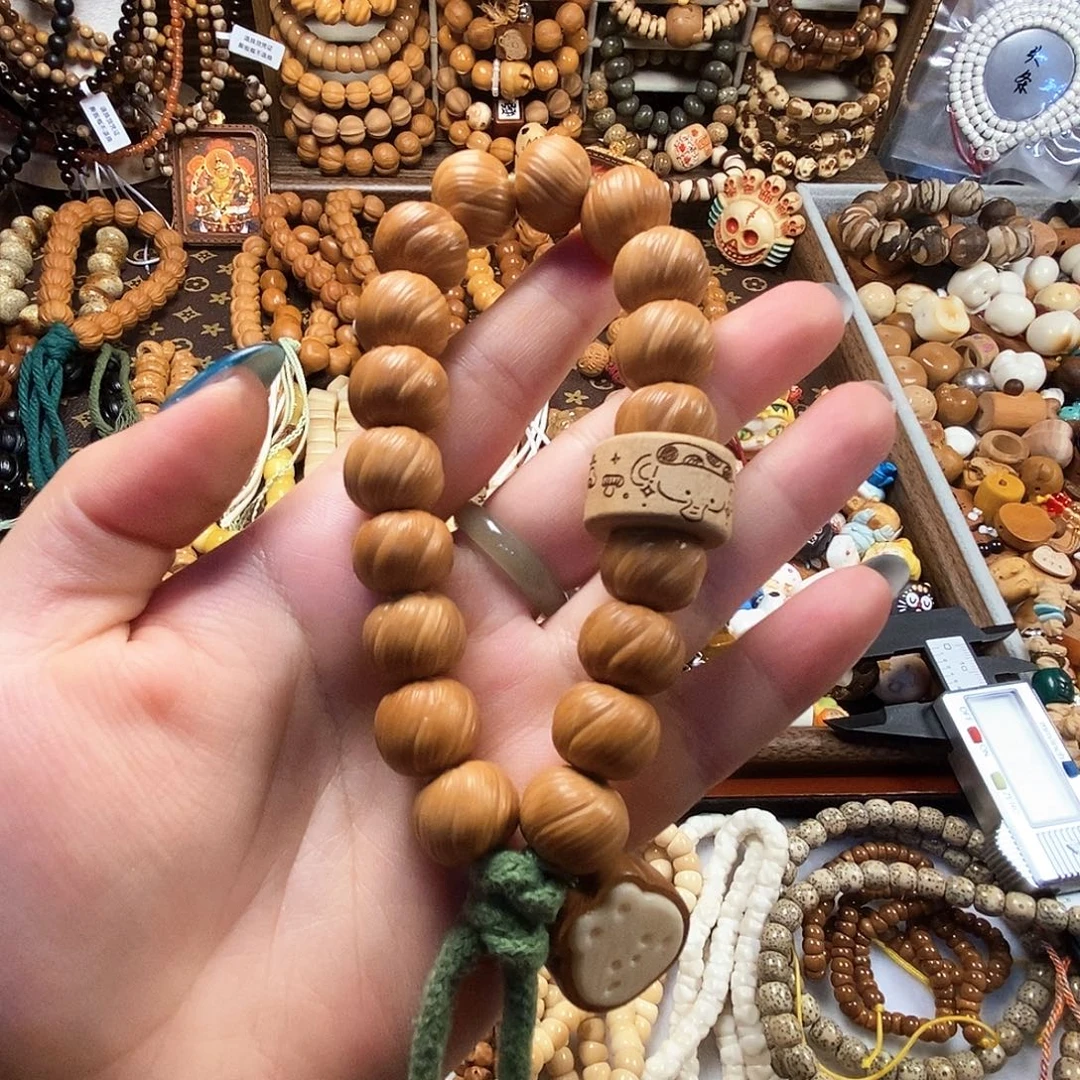 核桃手工猴头扭扭珠一套