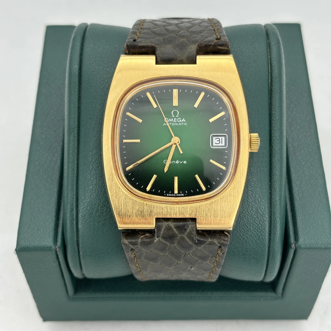 95新 Omega/欧米茄 表径36x44 中古日内瓦方盘复古机械名表 M1635