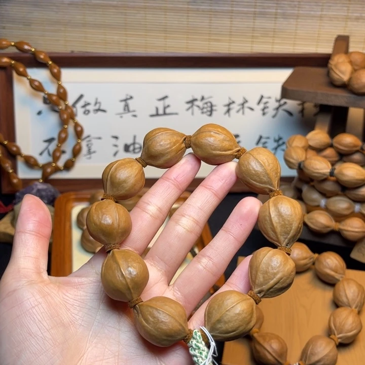 过***生手串/手链橄榄核21.27精品梅林铁核