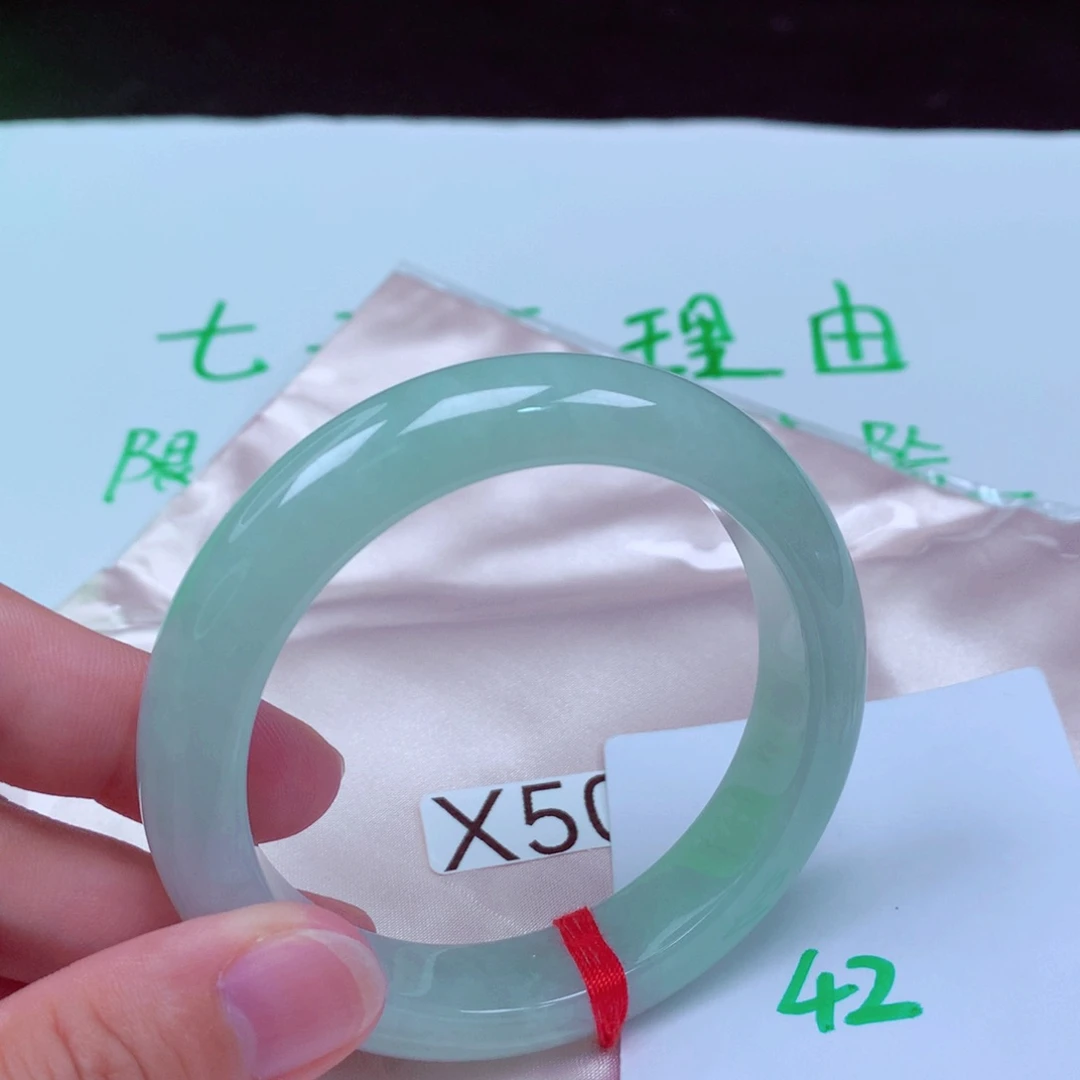未镶嵌手镯翡翠缅甸天然A货翡翠手镯55.6