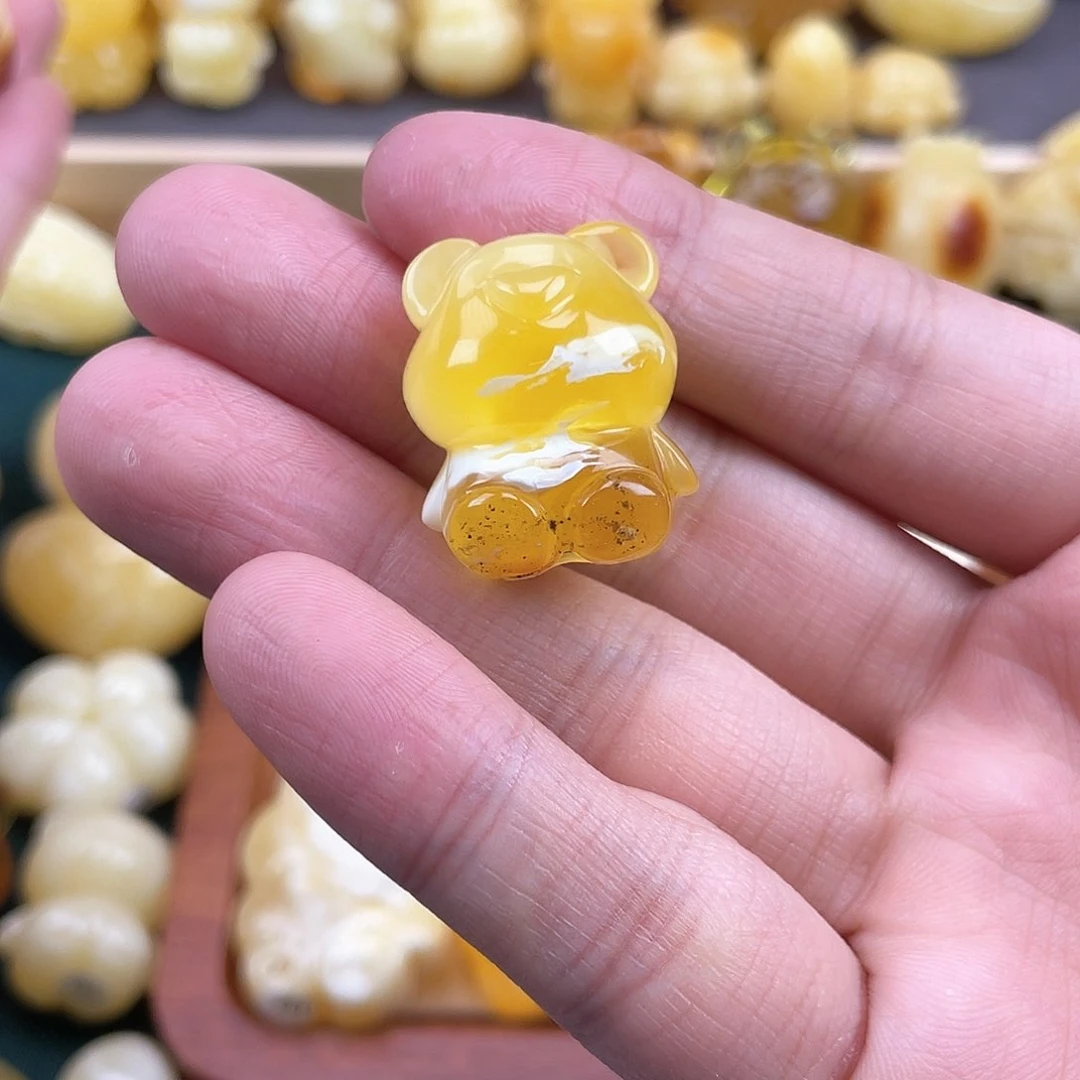 琥珀裸石未镶嵌D*ι蜜蜡