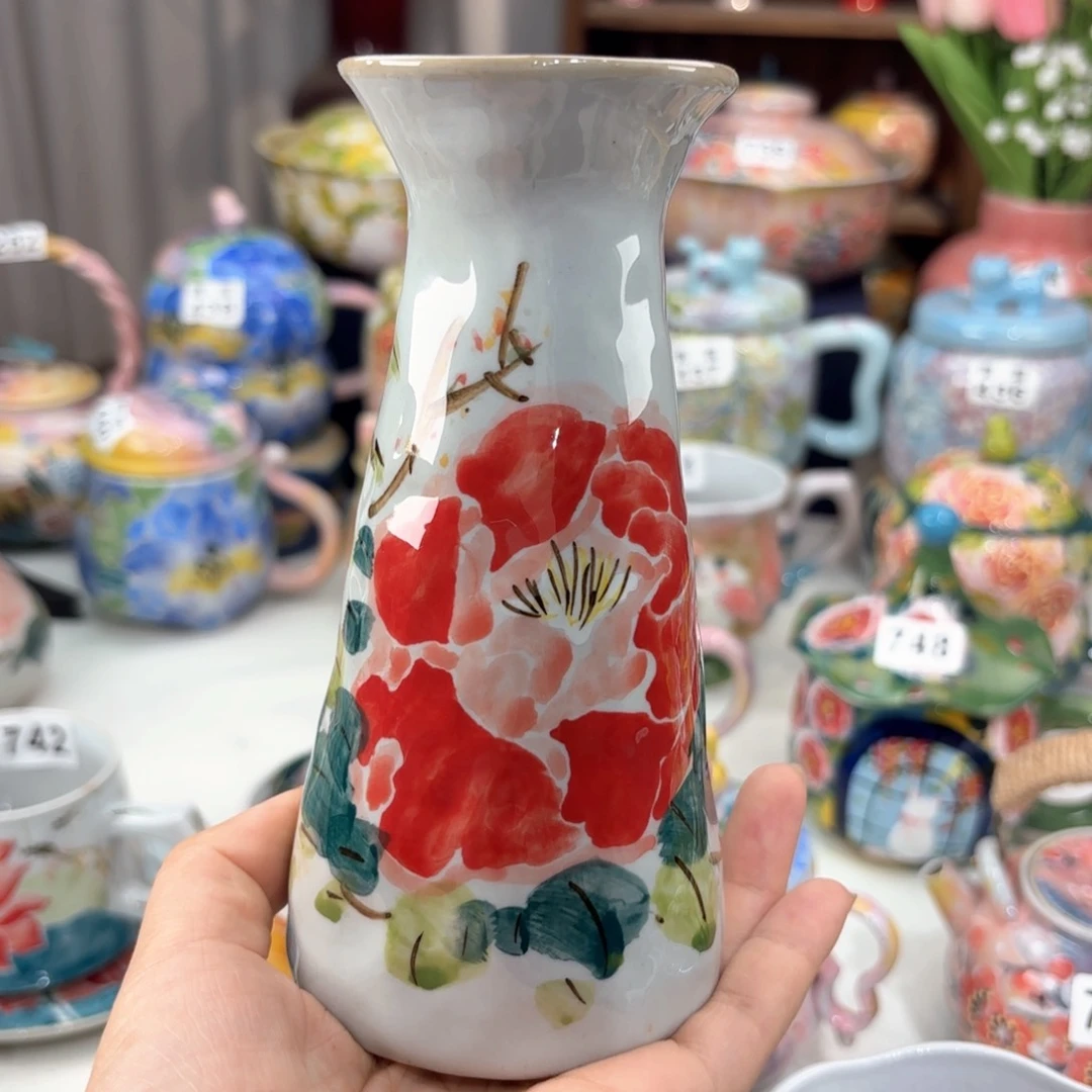 景德镇手绘高温釉下彩陶瓷茶具