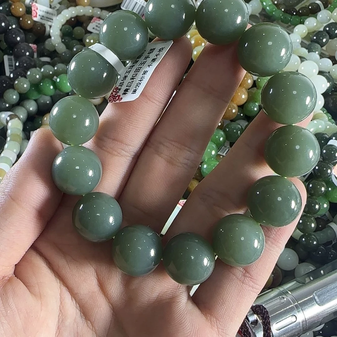 和田玉手链未镶嵌408