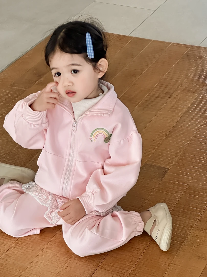 【谷谷家】粉色小彩虹套装