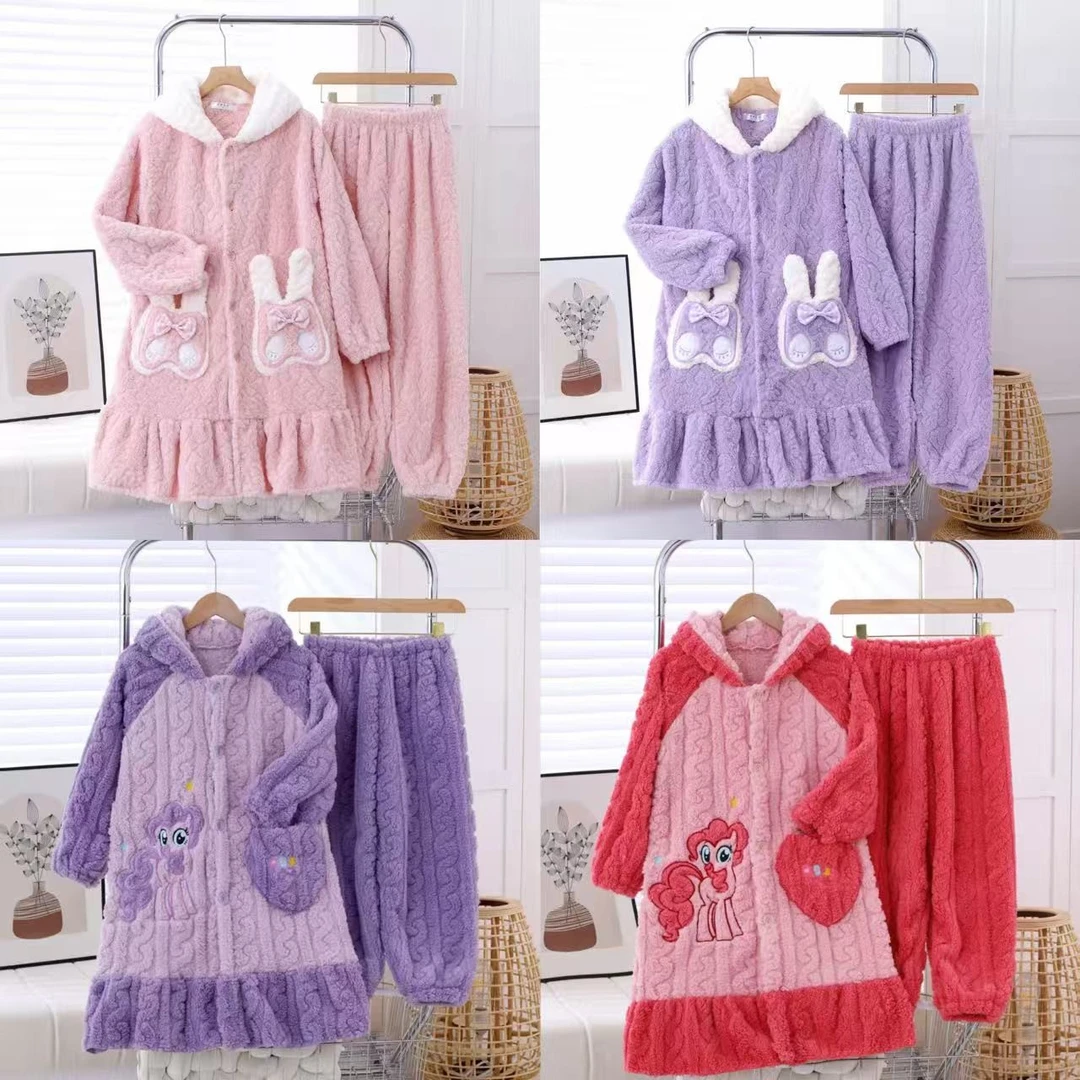 云姐【401-600】听尺码选编码儿童秋冬睡袍卡通家居服