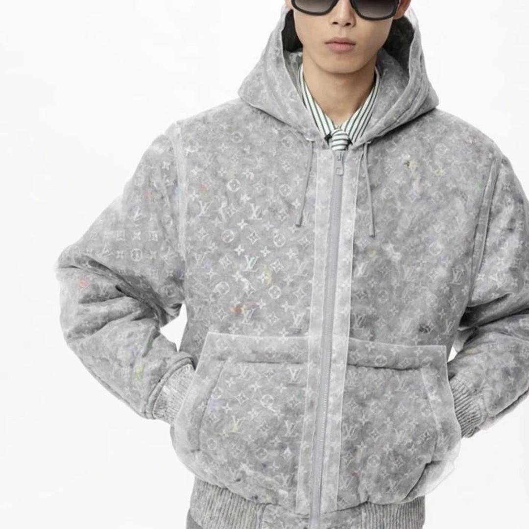 未使用 LouisVuitton/路易威登 52710/满印透明夹克/50码全新全套