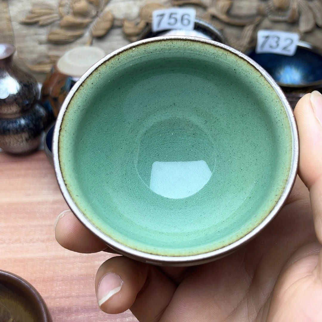 日***酱茶盏陶瓷建盏陶瓷家用